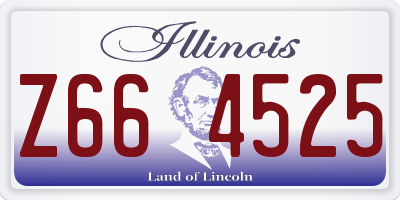 IL license plate Z664525