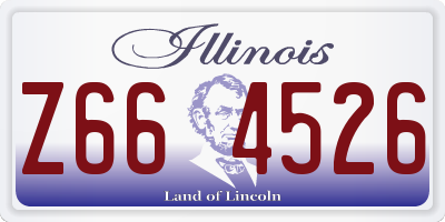 IL license plate Z664526