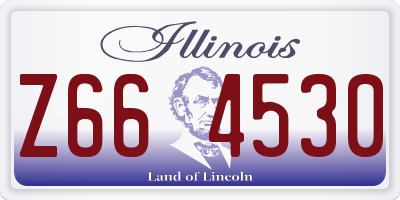 IL license plate Z664530