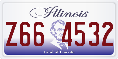 IL license plate Z664532