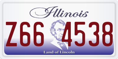 IL license plate Z664538
