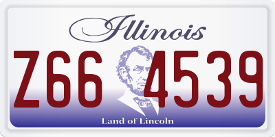 IL license plate Z664539