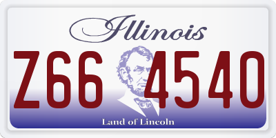 IL license plate Z664540