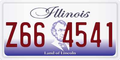 IL license plate Z664541