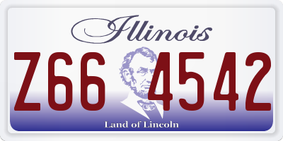 IL license plate Z664542