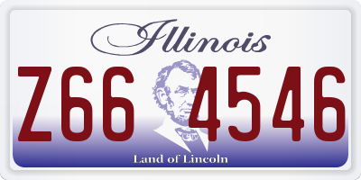 IL license plate Z664546