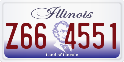 IL license plate Z664551