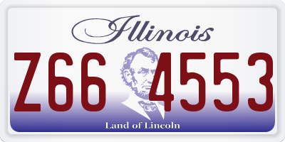 IL license plate Z664553