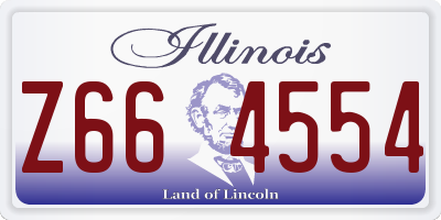 IL license plate Z664554