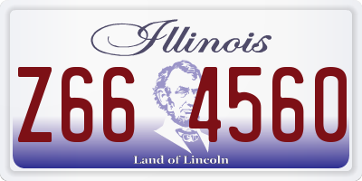 IL license plate Z664560