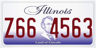 IL license plate Z664563