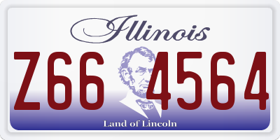 IL license plate Z664564