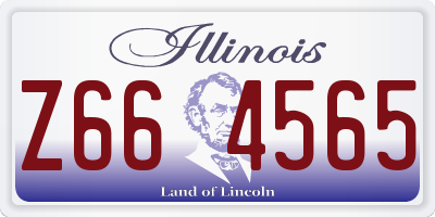 IL license plate Z664565