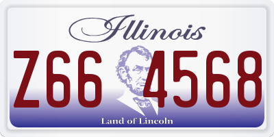 IL license plate Z664568