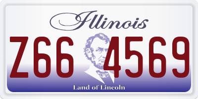 IL license plate Z664569