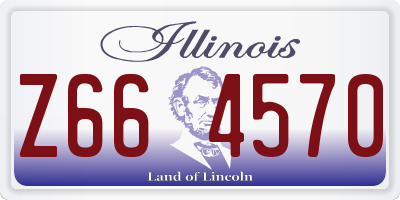IL license plate Z664570