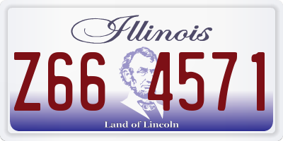 IL license plate Z664571