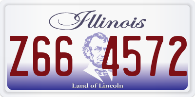 IL license plate Z664572