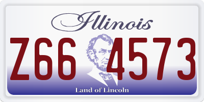 IL license plate Z664573