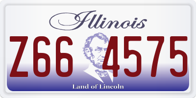 IL license plate Z664575