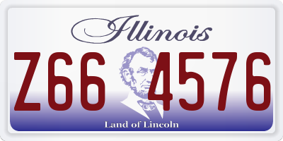 IL license plate Z664576