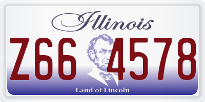 IL license plate Z664578