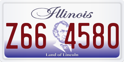 IL license plate Z664580