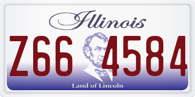 IL license plate Z664584