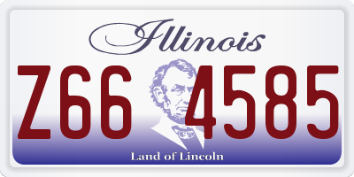 IL license plate Z664585