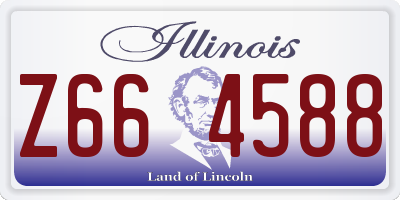 IL license plate Z664588