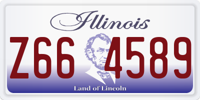IL license plate Z664589