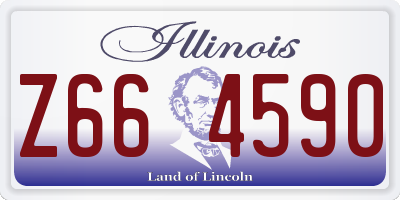 IL license plate Z664590
