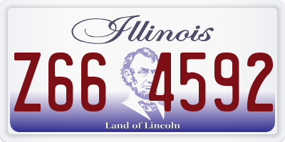 IL license plate Z664592
