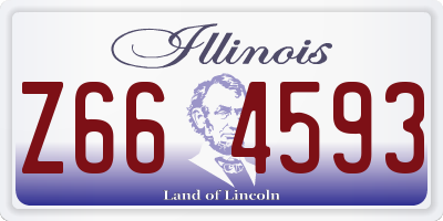 IL license plate Z664593