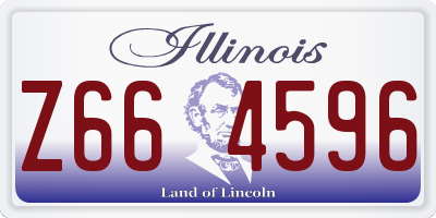 IL license plate Z664596