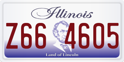 IL license plate Z664605