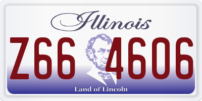 IL license plate Z664606