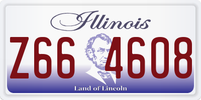 IL license plate Z664608
