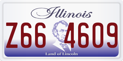 IL license plate Z664609