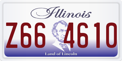 IL license plate Z664610