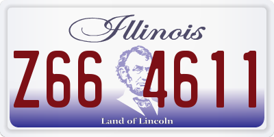 IL license plate Z664611