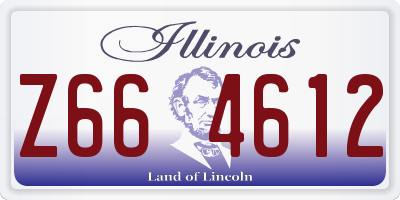 IL license plate Z664612