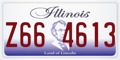 IL license plate Z664613