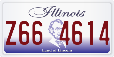 IL license plate Z664614