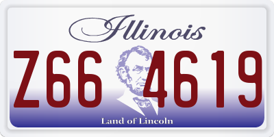 IL license plate Z664619