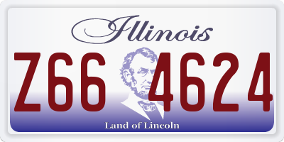 IL license plate Z664624