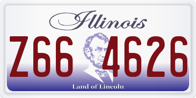 IL license plate Z664626