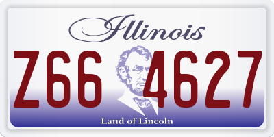 IL license plate Z664627