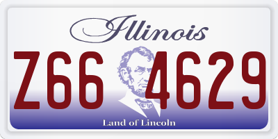 IL license plate Z664629