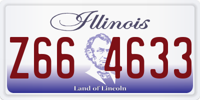 IL license plate Z664633